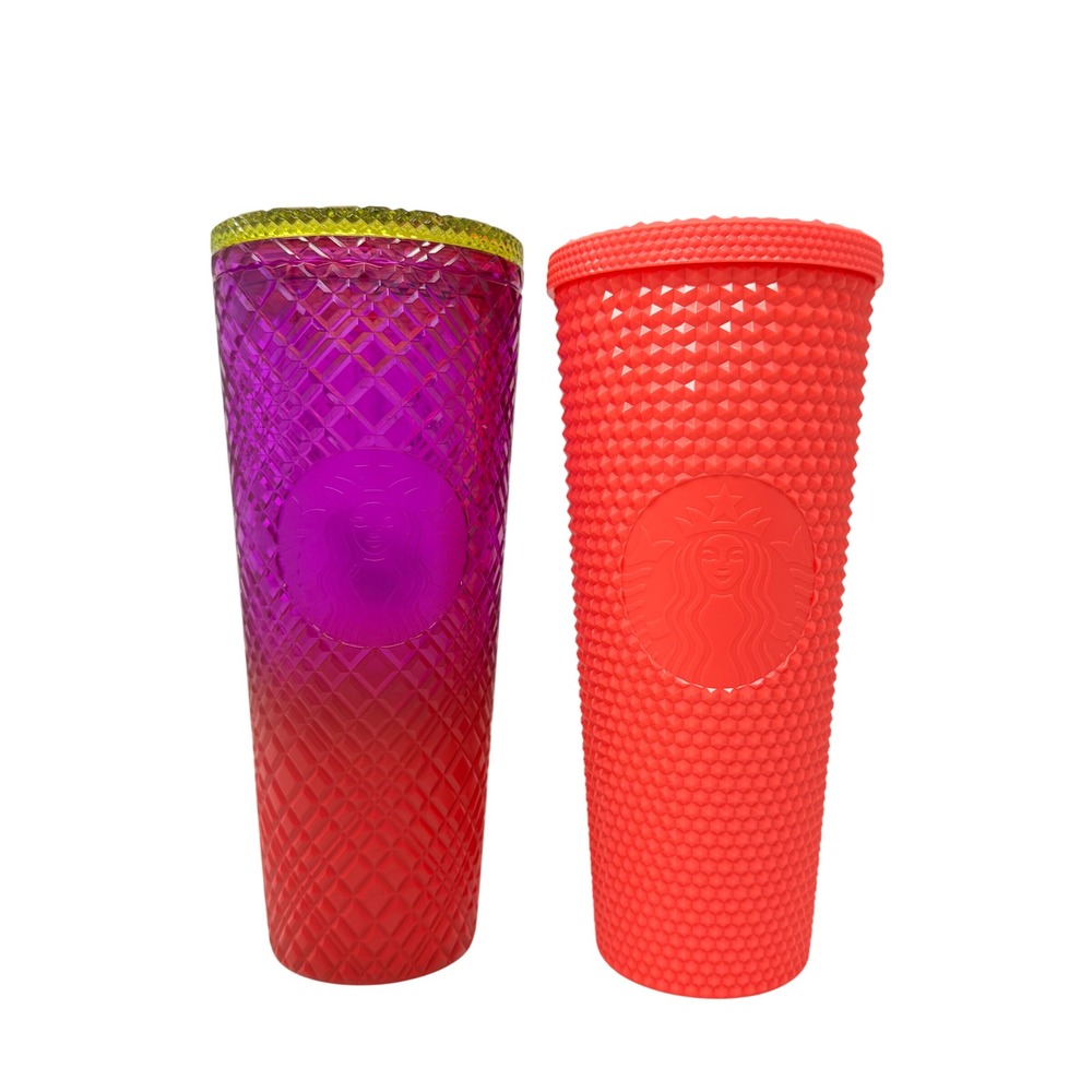 Starbucks Shae Anthony She‎ x This & Pink Dragonfruit Studded Tumbler Set 24oz - Picture 3 of 14
